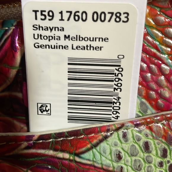 Brahmin Shayna Utopia Print Crossbody Bag & Ady Wallet NWT SELLING AS A SET - Picture 11 of 14